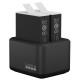 GoPro Dual Battery Charger + Enduro Batteries - Black
