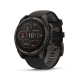 Đồng Hồ Garmin Fenix 8 Solar - 47mm - Sapphire, Carbon Gray DLC Titanium with Black/Pebble Gray Silicone Band