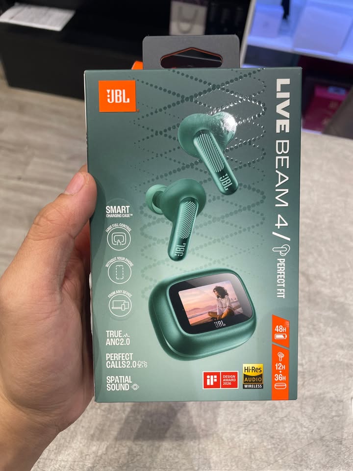 TRẢI NGHIỆM ĐỈNH CAO CÔNG NGHỆ KHÔNG DÂY: JBL LIVE BEAM 4 SẴN HÀNG TẠI CELLO! ????⚡✨ Nếu bạn đang tìm kiếm một chiếc tai nghe True Wireless hội tụ đầy đủ: chất âm bùng nổ, chống ồn thông minh hàng đầu và thao tác tiện lợi mà không cần rút điện thoại, thì JBL Live Beam 4 chính là câu trả lời toàn diện nhất cho năm nay! Tiếp nối sự thành công vang dội của dòng tai nghe hộp sạc thông minh, Live Beam 4 mang đến những bước nhảy vọt về cả công nghệ âm thanh lẫn trải nghiệm người dùng hằng ngày. ???? NHỮNG ĐIỂM NÂNG CẤP ĐÁNG GIÁ TRÊN JBL LIVE BEAM 4: Hộp sạc thông minh Smart Charging Case: Màn hình cảm ứng LED sắc nét cho phép bạn tùy chỉnh EQ, đổi bài, nhận cuộc gọi, cài đặt báo thức và theo dõi thông báo trực tiếp ngay trên case chỉ với một cú chạm. Chất âm JBL Signature Sound & Chuẩn Hi-Res Audio: Dải bass đánh chắc gọn, uy lực đặc trưng của JBL kết hợp cùng dải trung và cao chi tiết, mang lại không gian âm nhạc sống động và trung thực. Chống ồn thích ứng True Adaptive ANC 2.0: Tự động đo đạc tiếng ồn xung quanh theo thời gian thực để triệt tiêu tạp âm tối đa, giữ không gian yên tĩnh tuyệt đối cho công việc và học tập. Âm thanh không gian JBL Spatial Sound: Biến mọi nội dung từ phim ảnh, ca nhạc đến chơi game thành một trải nghiệm vòm đa chiều bao trùm cực kỳ chân thực. Đàm thoại trong trẻo với 6 micro: Lọc ồn môi trường và bắt trọn giọng nói rõ ràng, hỗ trợ họp trực tuyến và nghe gọi ngoài trời mượt mà. Thời lượng pin bền bỉ: Thoải mái sử dụng cả ngày dài cùng tính năng sạc nhanh tiện lợi, không lo gián đoạn mạch cảm xúc. ???? HÀNG SẴN SÀNG TẠI SHOWROOM CELLO – NGUYÊN SEAL CHÍNH HÃNG 100%! Mẫu tai nghe demo đã được set-up sẵn sàng, mời quý khách ghé Cello để trực tiếp trên tay vuốt chạm màn hình cảm ứng và nghe thử chất âm thực tế nhé! ???? Liên hệ ngay Shop Cello để được tư vấn và giao tận nơi! ???? Inbox ngay cho Cello để được tư vấn thêm các sản phẩm nhé! ------------------------------- ©️Cello Technology ???? 13 Nguyễn Văn Tráng, Phường Bến Thành, Quận 1, TP.HCM ???? 0888054168 ???? www.cello.vn ???? support@cello.vn bình luận để Cello tư vấn chi tiết và báo giá ưu đãi nhất cho bạn ???? Trải nghiệm trực tiếp tại showroom Cello #Cello #JBL #JBLLiveBeam4 #LiveBeam4 #SmartCase #TrueWireless #HiResAudio #ANC #TaiNgheChinhHang #AmThanhDinhCao